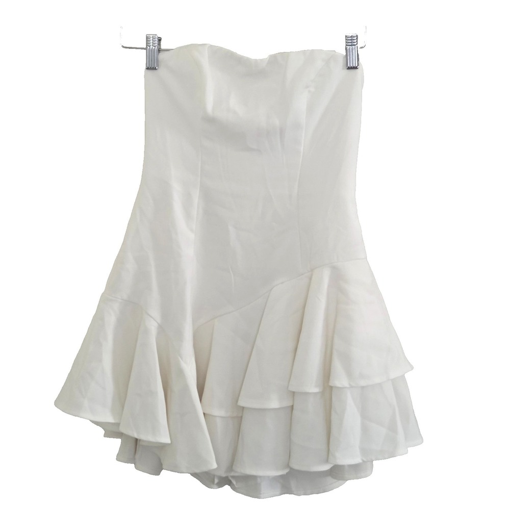 Saints‎ Secrets Dress White Strapless Mini Size S